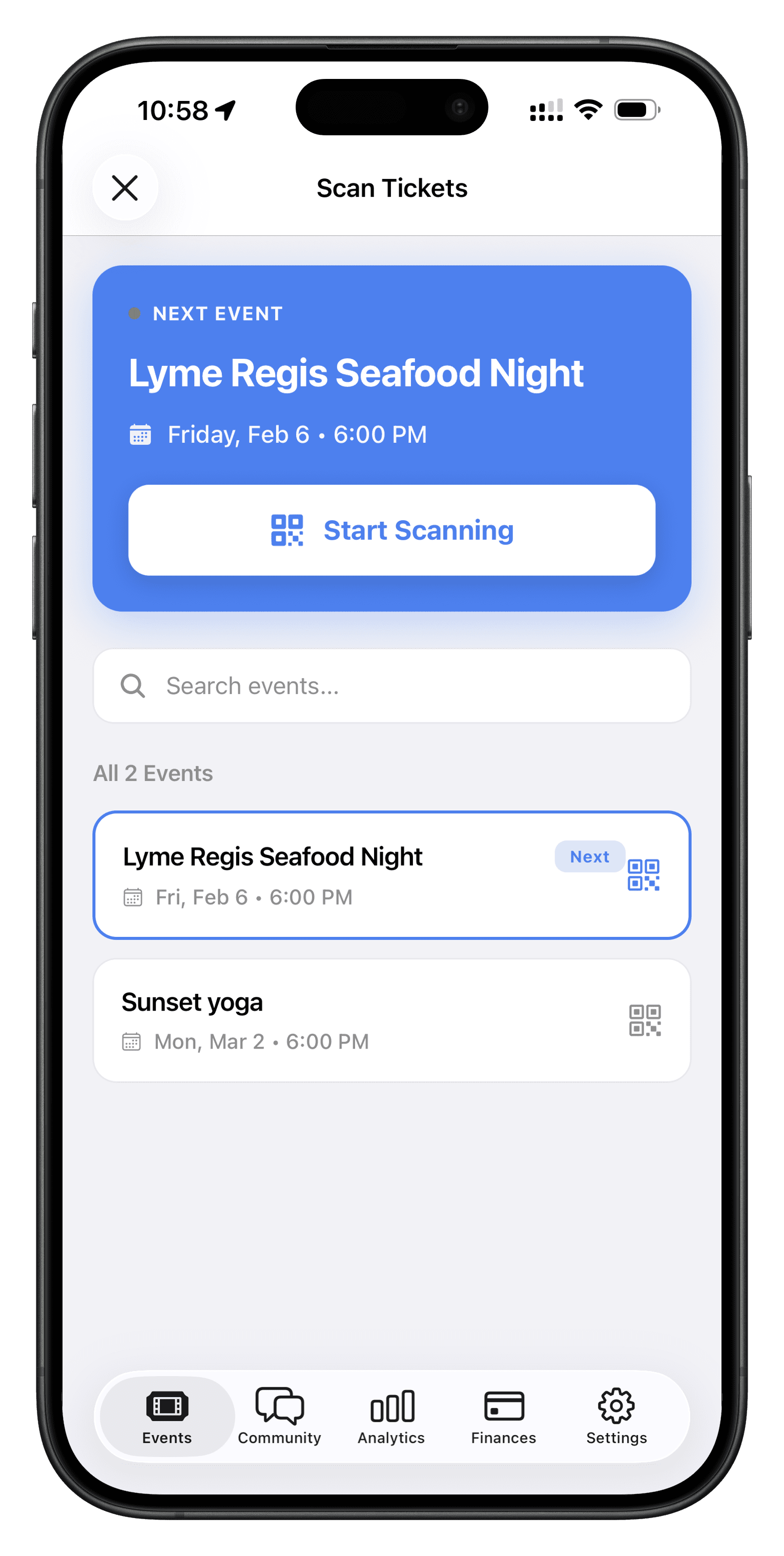 Ticket scanner